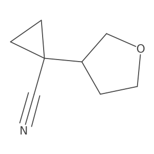 1-(Oxolan-3-yl)cyclopropane-1-carbonitrile Structure