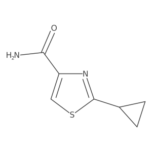 2-Cyclopropylthiazole-4-carboxamide Structure