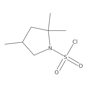 2,2,4-Trimethylpyrrolidine-1-sulfonyl chloride Structure