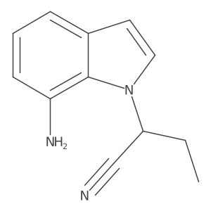 2-(7-amino-1H-indol-1-yl)butanenitrile结构式