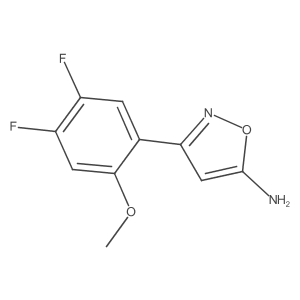 3-(4,5-Difluoro-2-methoxyphenyl)-1,2-oxazol-5-amine结构式