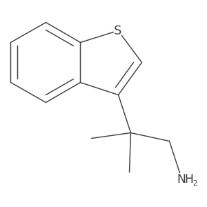 2-(1-Benzothiophen-3-yl)-2-methylpropan-1-amine Structure