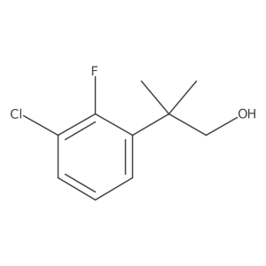 2-(3-Chloro-2-fluorophenyl)-2-methylpropan-1-ol Structure