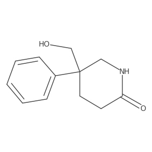 5-(Hydroxymethyl)-5-phenylpiperidin-2-one结构式