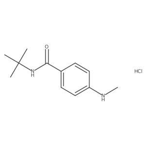 N-tert-butyl-4-(methylamino)benzamide hydrochloride结构式