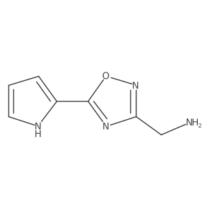 (5-(1H-pyrrol-2-yl)-1,2,4-oxadiazol-3-yl)methanamine Structure