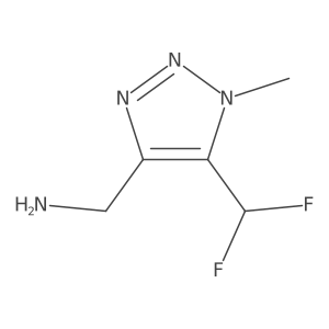 (5-(Difluoromethyl)-1-methyl-1H-1,2,3-triazol-4-yl)methanamine Structure