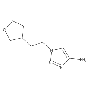 1-[2-(Oxolan-3-yl)ethyl]-1H-1,2,3-triazol-4-amine结构式