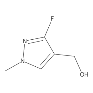 (3-Fluoro-1-methyl-1H-pyrazol-4-yl)methanol结构式