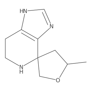 5'-Methyl-3,5,6,7-tetrahydrospiro[imidazo[4,5-c]pyridine-4,3'-oxolane] Structure