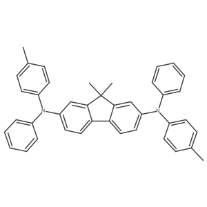 9,9-Dimethyl-N2,N7-diphenyl-N2,N7-di-p-tolyl-9H-fluorene-2,7-diamine结构式
