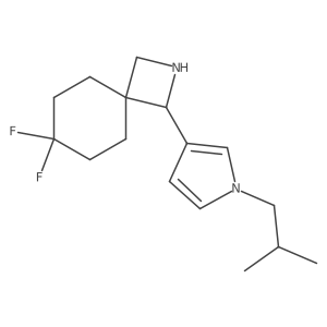 7,7-Difluoro-1-[1-(2-methylpropyl)-1H-pyrrol-3-yl]-2-azaspiro[3.5]nonane Structure