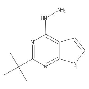 2-tert-Butyl-4-hydrazinyl-7H-pyrrolo[2,3-d]pyrimidine Structure