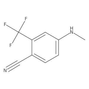 4-(Methylamino)-2-(trifluoromethyl)benzonitrile Structure