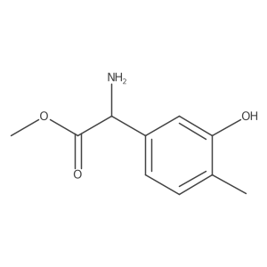 Methyl 2-amino-2-(3-hydroxy-4-methylphenyl)acetate结构式