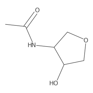 N-[(3R,4R)-4-Hydroxyoxolan-3-yl]acetamide Structure