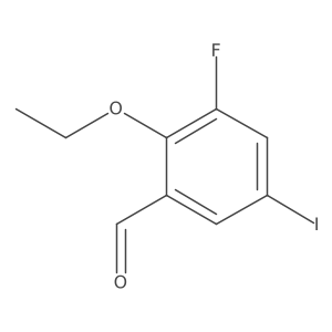 2-Ethoxy-3-fluoro-5-iodobenzaldehyde结构式