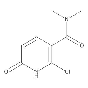 2-chloro-6-hydroxy-N,N-dimethylpyridine-3-carboxamide结构式