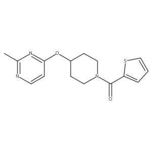 (4-((2-Methylpyrimidin-4-yl)oxy)piperidin-1-yl)(thiophen-2-yl)methanone结构式