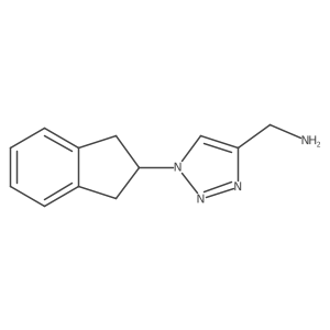 (1-(2,3-dihydro-1H-inden-2-yl)-1H-1,2,3-triazol-4-yl)methanamine结构式