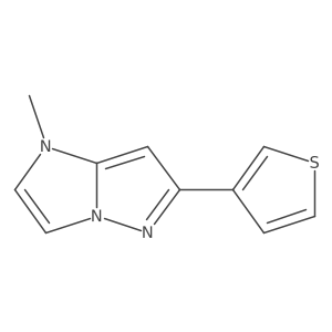 1-methyl-6-(3-thienyl)imidazo[1,2-b]pyrazole结构式