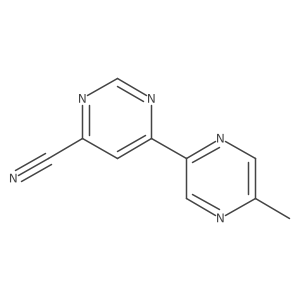 6-(5-Methylpyrazin-2-yl)pyrimidine-4-carbonitrile结构式