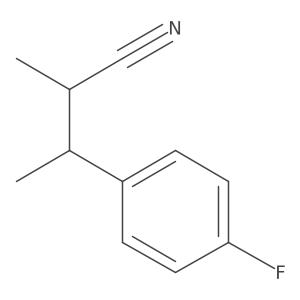 3-(4-Fluorophenyl)-2-methylbutanenitrile Structure