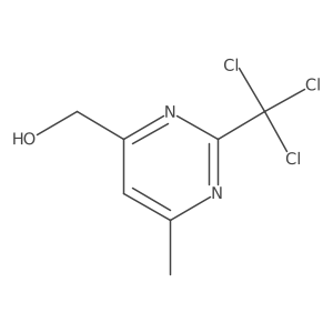 [6-Methyl-2-(trichloromethyl)pyrimidin-4-yl]methanol结构式
