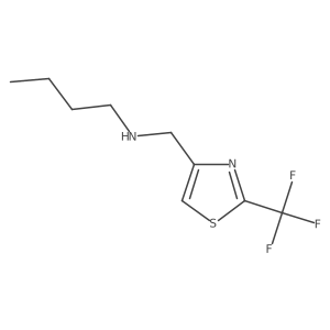Butyl({[2-(trifluoromethyl)-1,3-thiazol-4-yl]methyl})amine结构式