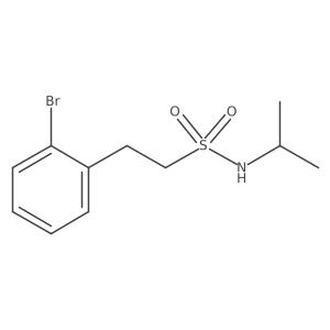2-(2-bromophenyl)-N-(propan-2-yl)ethane-1-sulfonamide结构式