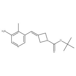 Tert-butyl 3-[(5-amino-4-methylpyridin-3-yl)methylidene]azetidine-1-carboxylate Structure