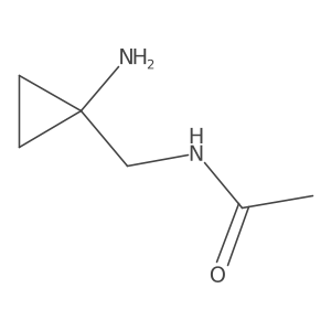 N-[(1-aminocyclopropyl)methyl]acetamide Structure