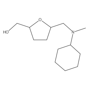 rac-[(2R,5S)-5-{[cyclohexyl(methyl)amino]methyl}oxolan-2-yl]methanol Structure