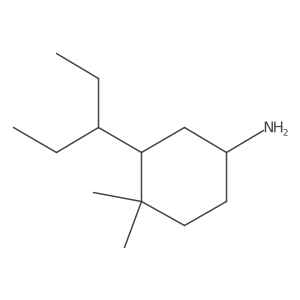 4,4-Dimethyl-3-(pentan-3-yl)cyclohexan-1-amine Structure