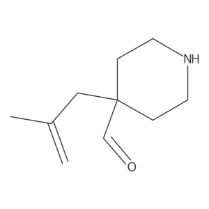 4-(2-Methylprop-2-en-1-yl)piperidine-4-carbaldehyde Structure