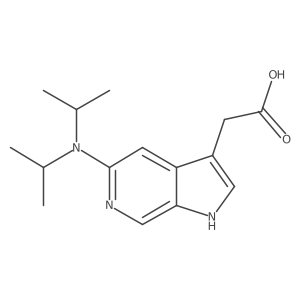 2-{5-[bis(propan-2-yl)amino]-1H-pyrrolo[2,3-c]pyridin-3-yl}acetic acid Structure
