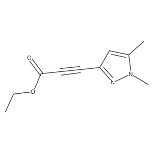 ethyl 3-(1,5-dimethyl-1H-pyrazol-3-yl)prop-2-ynoate Structure
