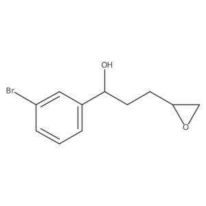 1-(3-Bromophenyl)-3-(oxiran-2-yl)propan-1-ol Structure