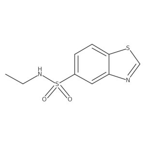 N-ethyl-1,3-benzothiazole-5-sulfonamide结构式