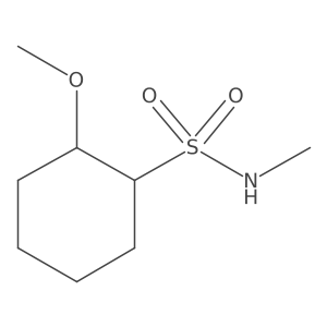 2-methoxy-N-methylcyclohexane-1-sulfonamide结构式