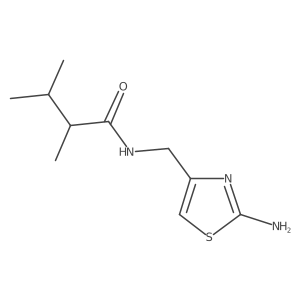 N-[(2-amino-1,3-thiazol-4-yl)methyl]-2,3-dimethylbutanamide结构式