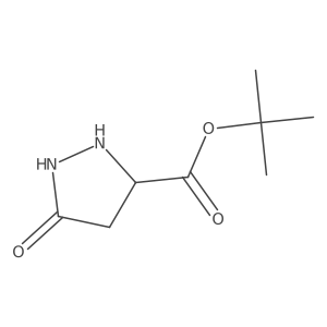 Tert-butyl 5-oxopyrazolidine-3-carboxylate结构式