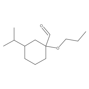 3-(Propan-2-yl)-1-propoxycyclohexane-1-carbaldehyde结构式