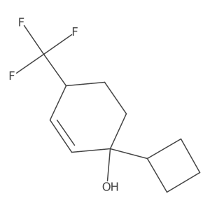 1-Cyclobutyl-4-(trifluoromethyl)cyclohex-2-en-1-ol Structure