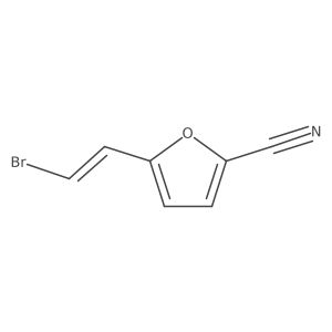 5-(2-Bromoethenyl)furan-2-carbonitrile结构式