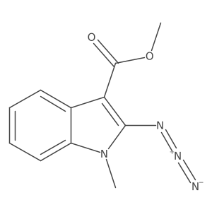 Methyl 2-azido-1-methylindole-3-carboxylate结构式