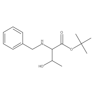 tert-butyl (2S,3R)-2-(benzylamino)-3-hydroxybutanoate Structure