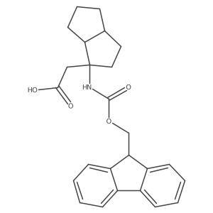 2-[1-({[(9H-fluoren-9-yl)methoxy]carbonyl}amino)-octahydropentalen-1-yl]acetic acid结构式