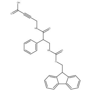 4-[3-({[(9H-fluoren-9-yl)methoxy]carbonyl}amino)-2-phenylpropanamido]but-2-ynoic acid结构式
