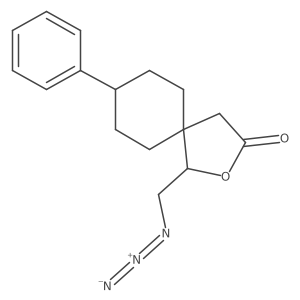 1-(Azidomethyl)-8-phenyl-2-oxaspiro[4.5]decan-3-one Structure